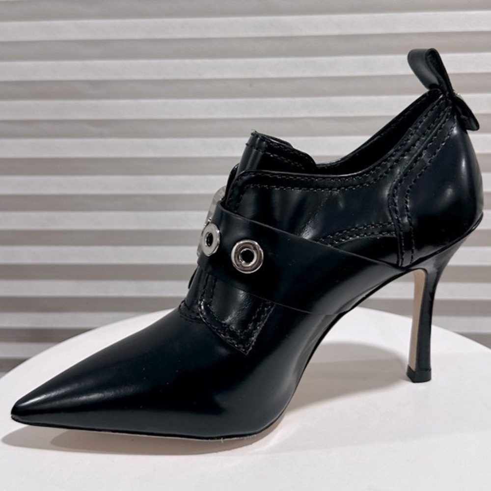 🌹LARROUDE🌹 Stewart Bootie In Black Leather Size: 6.5 - Picture 5 of 14